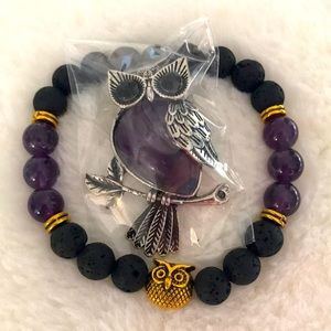 🦉 Owl Bracelet & Necklace Set.